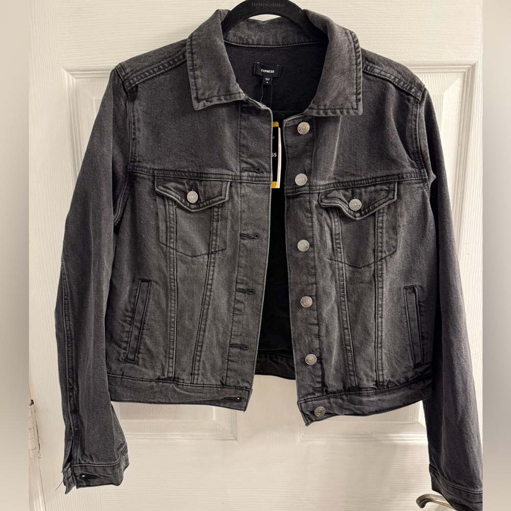 Express Charcoal Jean Jacket